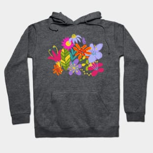 floral maximalism for summer Hoodie